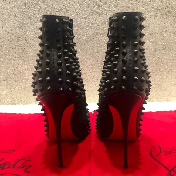 🔴SOLD🔴 Snakilta Spiked Ankle Boot, black Matte - Picture 6 of 8